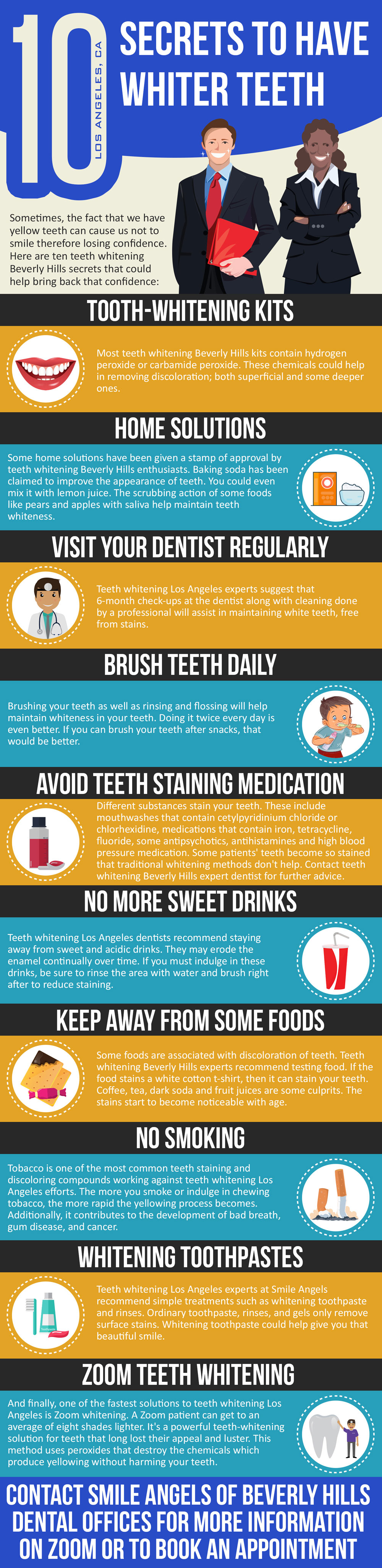 infographics 10 secret to whiter teeth